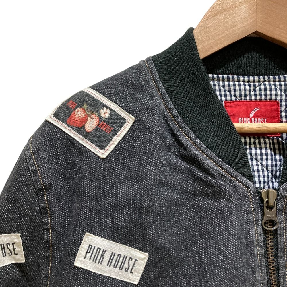 美品 PINK HOUSE ピンクハウス 裏地ギンガムチェック パッチワーク