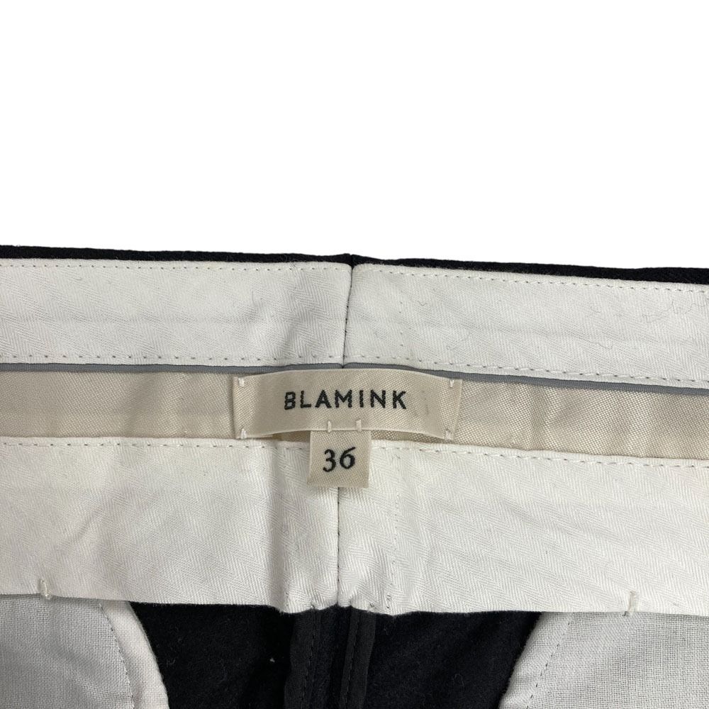 美品 23AW BLAMINK ブラミンク ウール ストレッチ ストレートパンツ