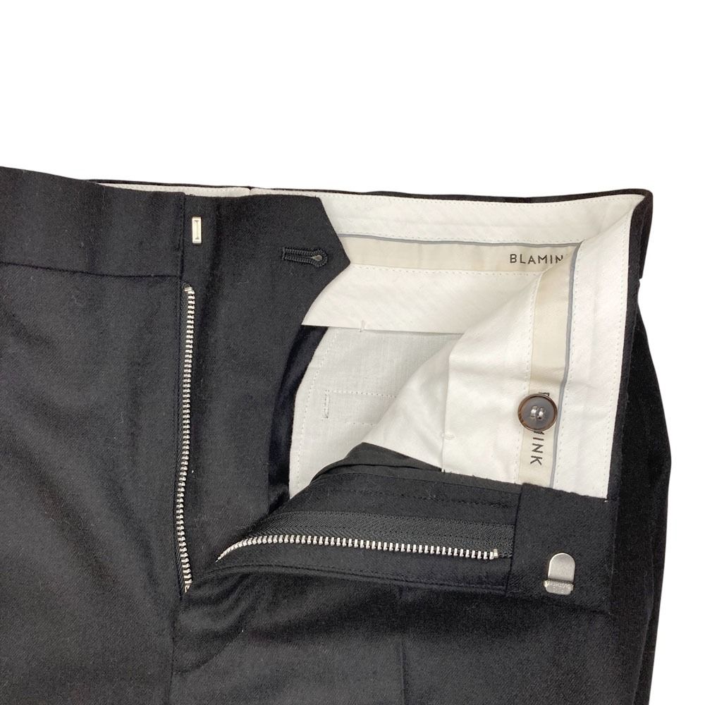 美品 23AW BLAMINK ブラミンク ウール ストレッチ ストレートパンツ