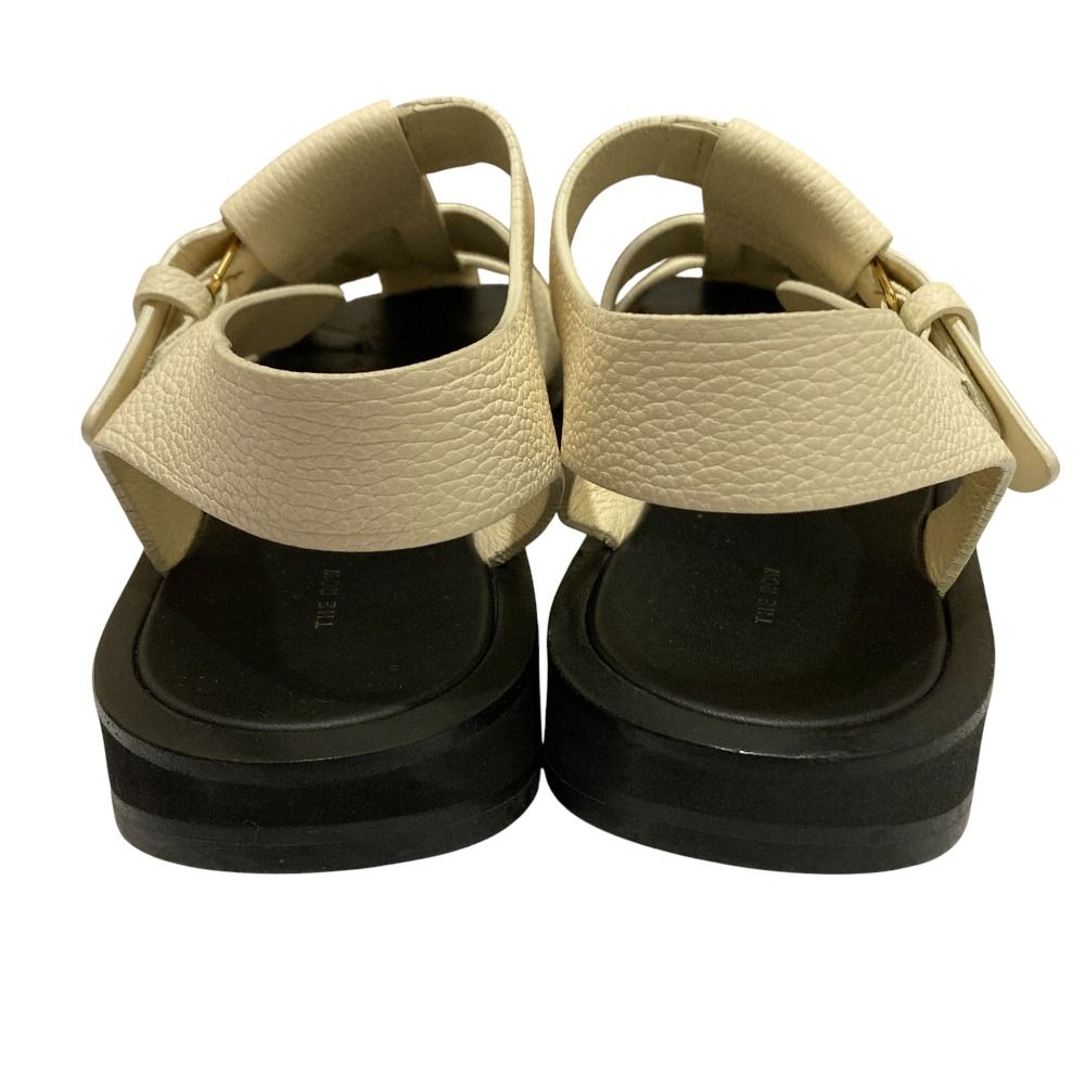 良品 THE ROW ザロウ FISHERMAN フラットグルカサンダル サイズ38 24.5