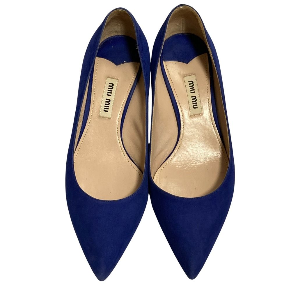 Miu Miu ミュウミュウ パンプス レディース 【古着】【中古】 美品 miu miu ミュウミュウ スウェード ポインテッドトゥ パンプス