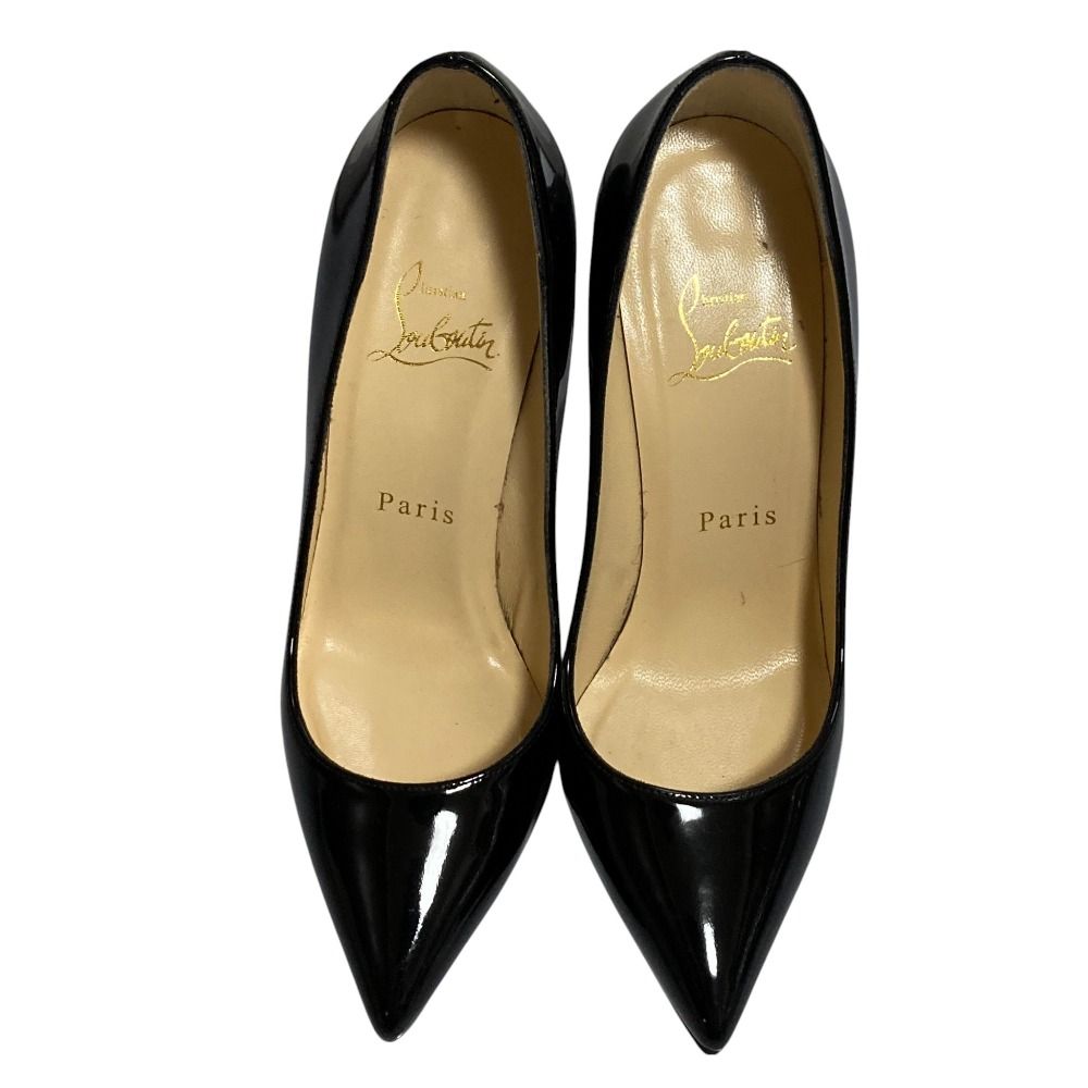 美品 Christian Louboutin クリスチャンルブタン パテント ポイン