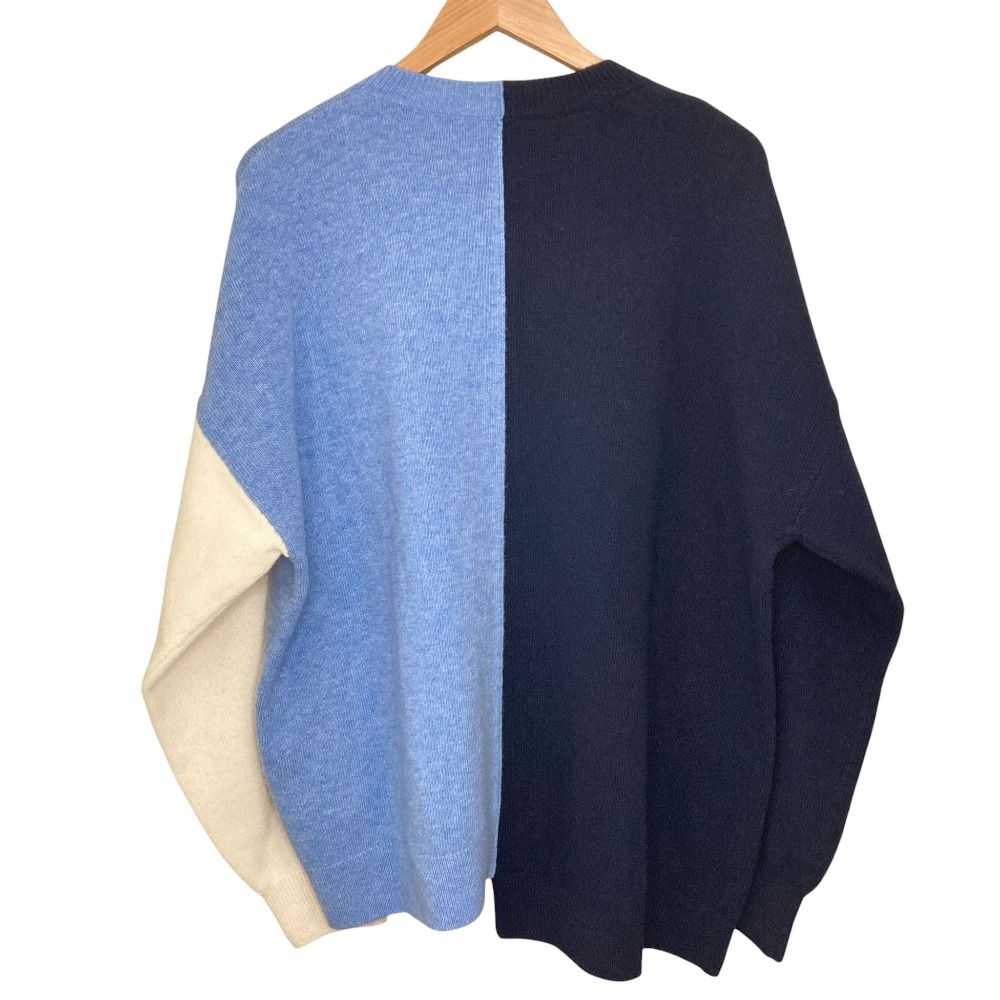 美品 23AW LOEWE ロエベ アナグラム刺繍 アシンメトリーニット