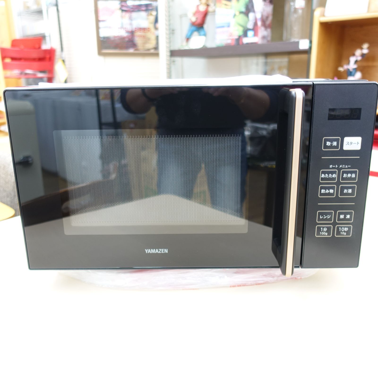 25年製未使用品！山善 YAMAZEN 電子レンジ フラット 18L ヘルツフリー