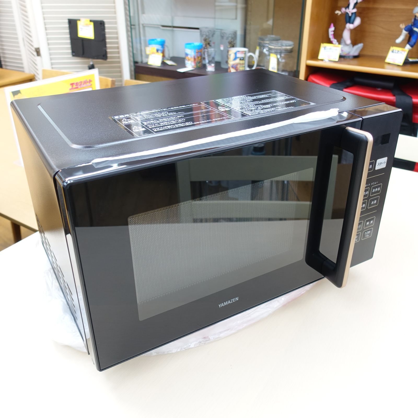 25年製未使用品！山善 YAMAZEN 電子レンジ フラット 18L ヘルツフリー