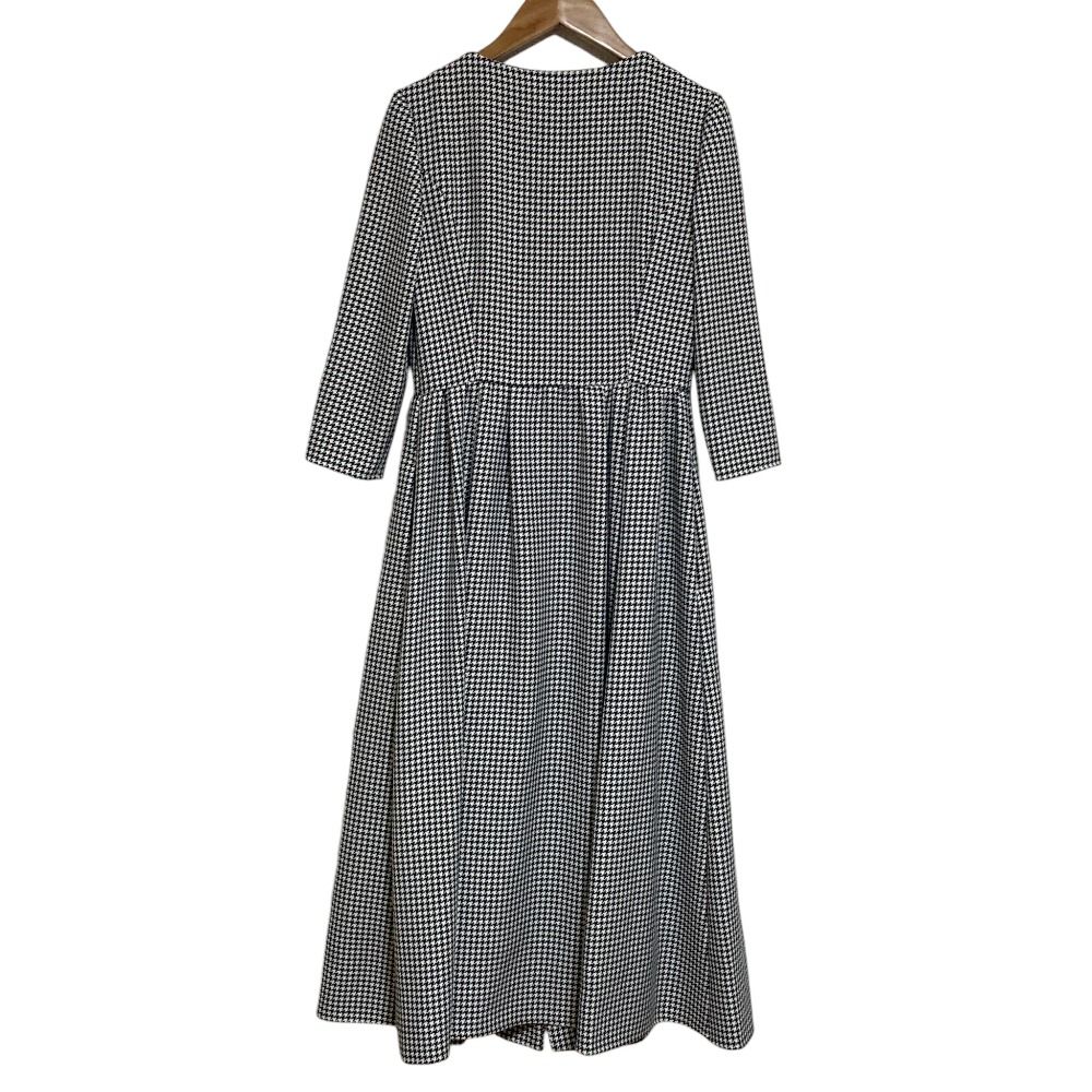 美品 24AW TOCCA トッカ 洗える 千鳥格子 フレアワンピース サイズ00