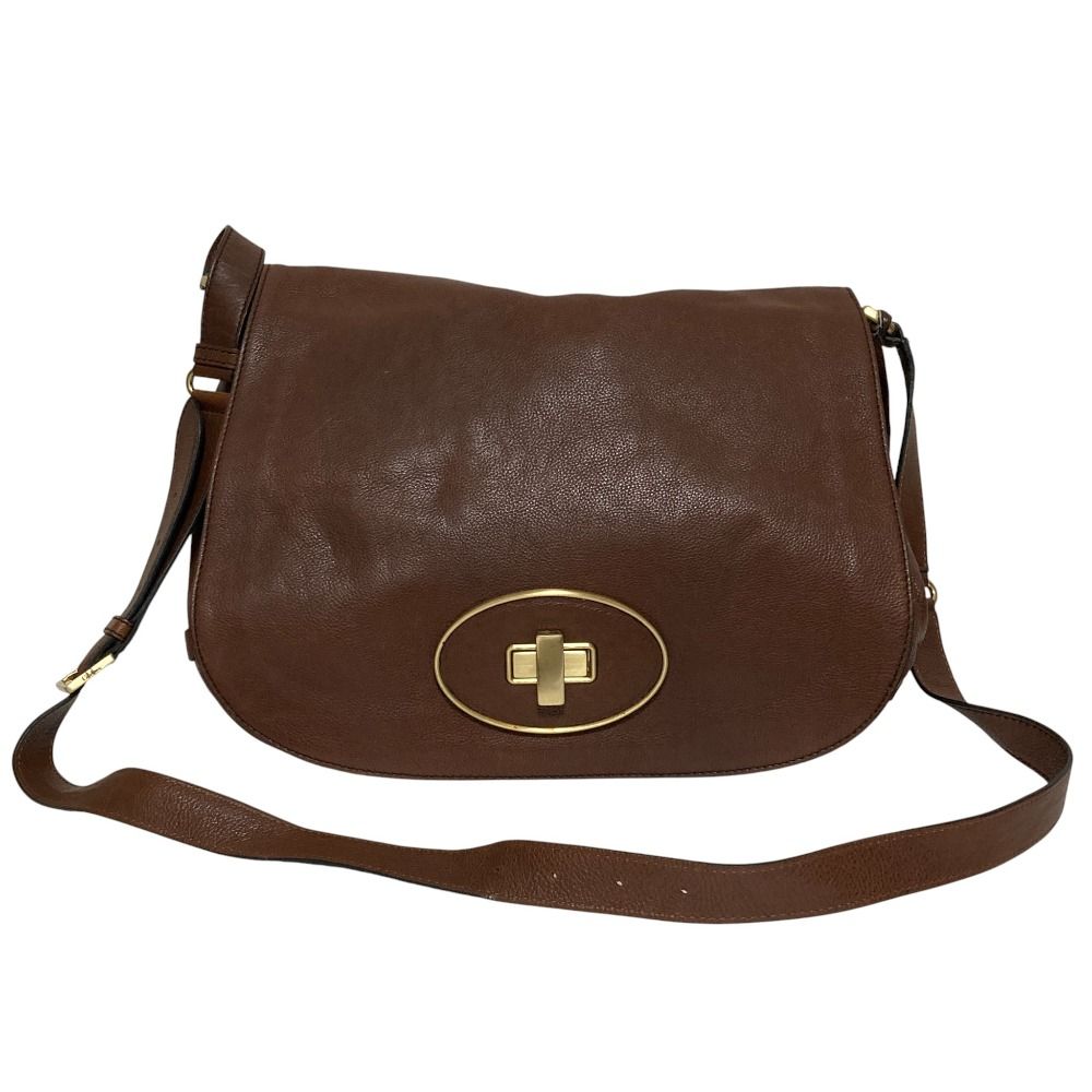 良品 Cole Haan コールハーン ターンロック レザー ショルダーバッグ