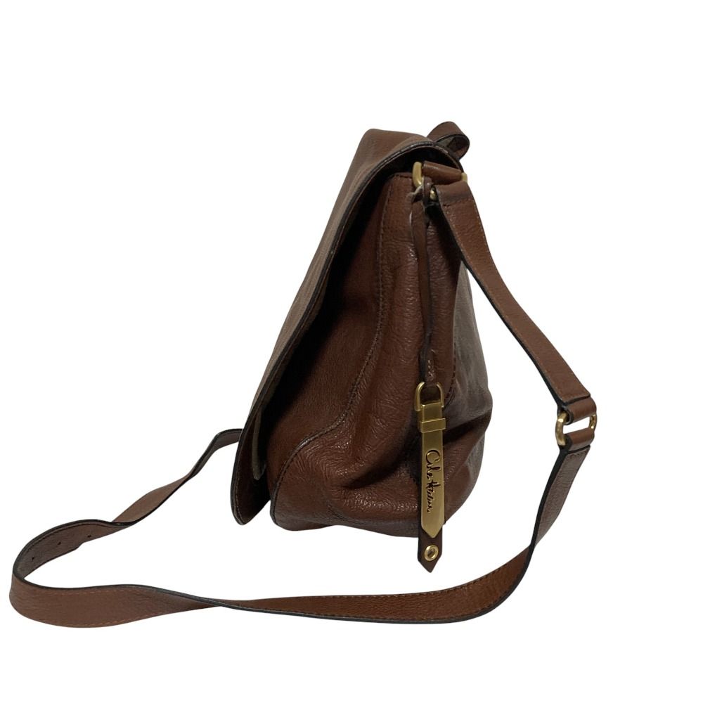 良品 Cole Haan コールハーン ターンロック レザー ショルダーバッグ