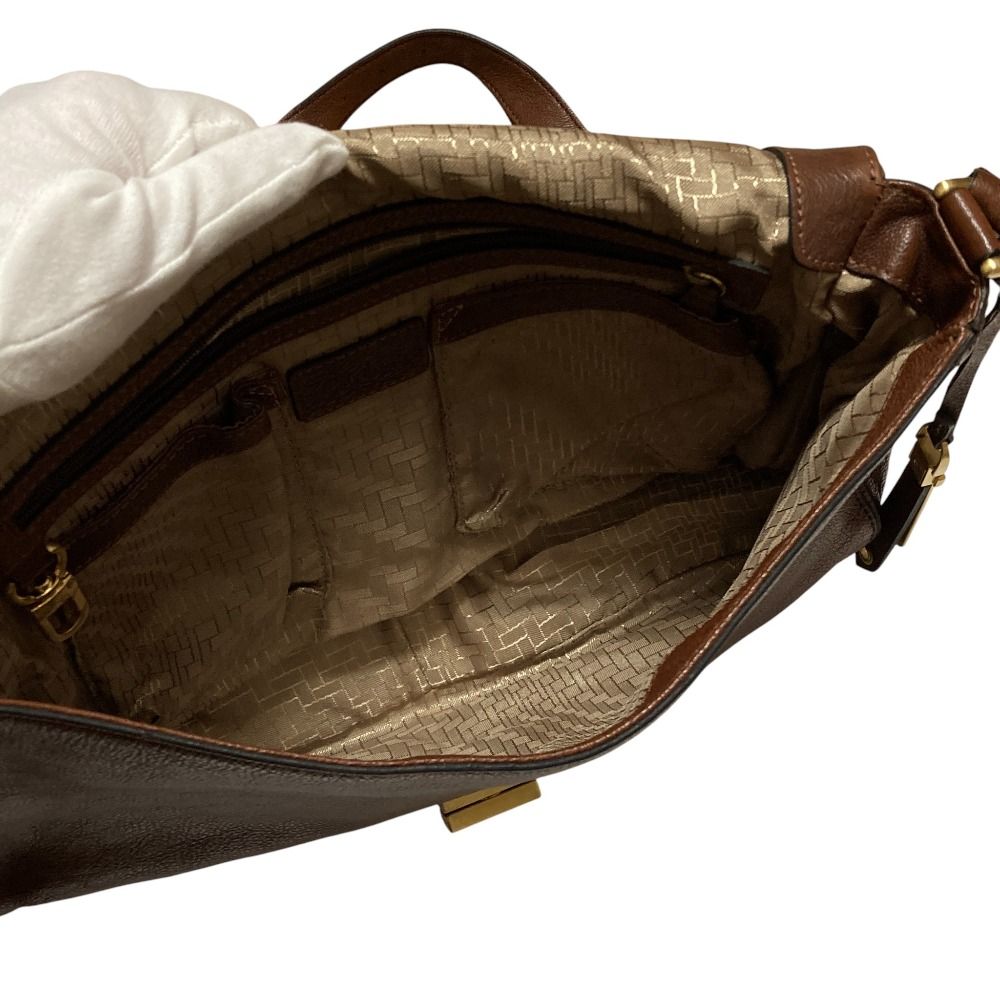 良品 Cole Haan コールハーン ターンロック レザー ショルダーバッグ