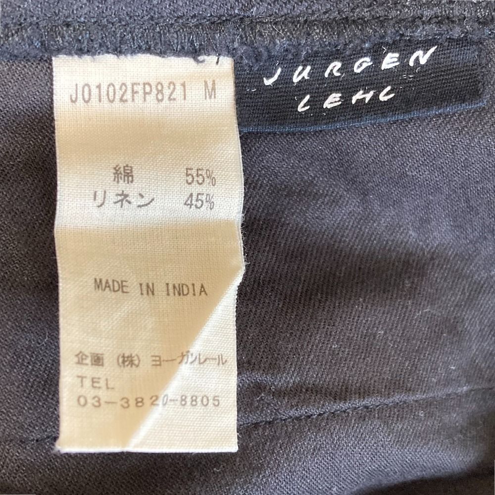 JURGEN LEHL ヨーガンレール ボタニカル総刺繍 サルエルパンツ 良品 Jurgen Lehl ヨーガンレール イージー サルエルパンツ サイズM