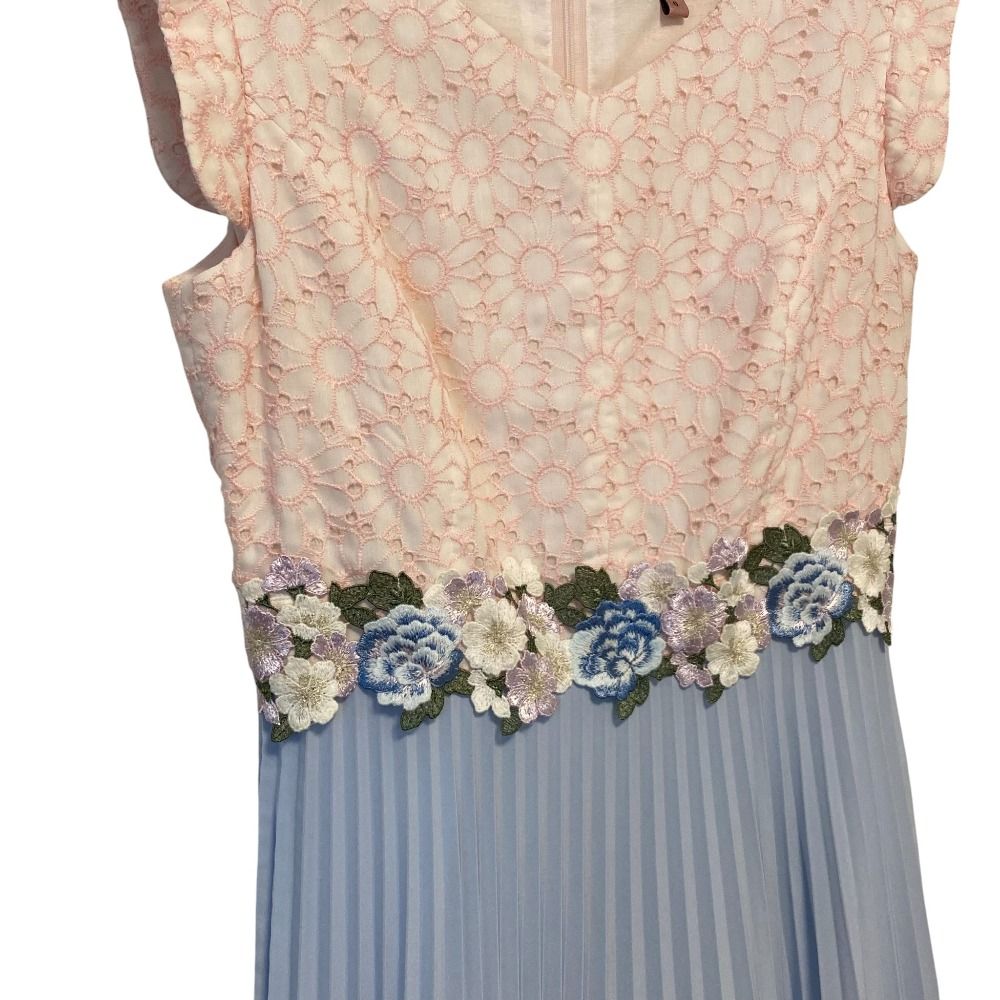 美品 TOCCA トッカ PINK BOUQUET GIRL ドレス ノースリーブ ひざ丈