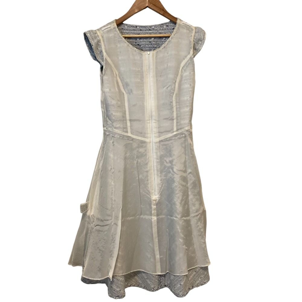 良品 Rene ルネ イタリア製生地 ツイード ノースリーブワンピース