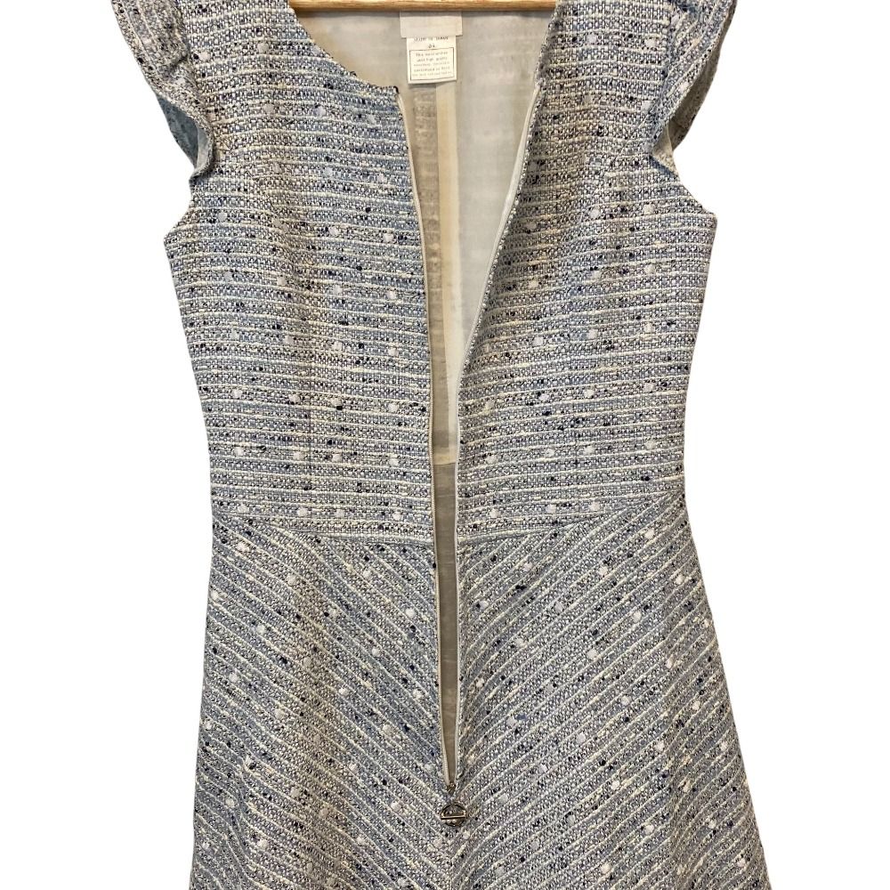 良品 Rene ルネ イタリア製生地 ツイード ノースリーブワンピース