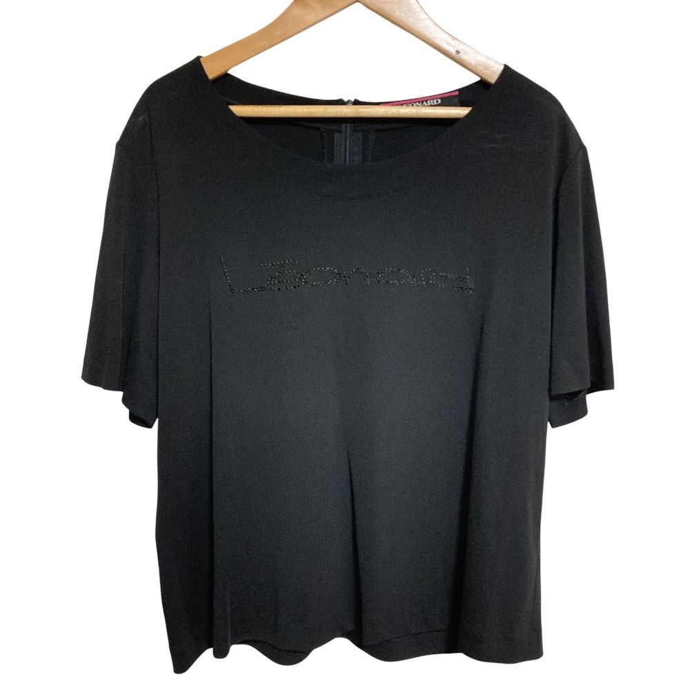 良品 LEONARD レオナール カンカン ビジューロゴ ショートスリーブ