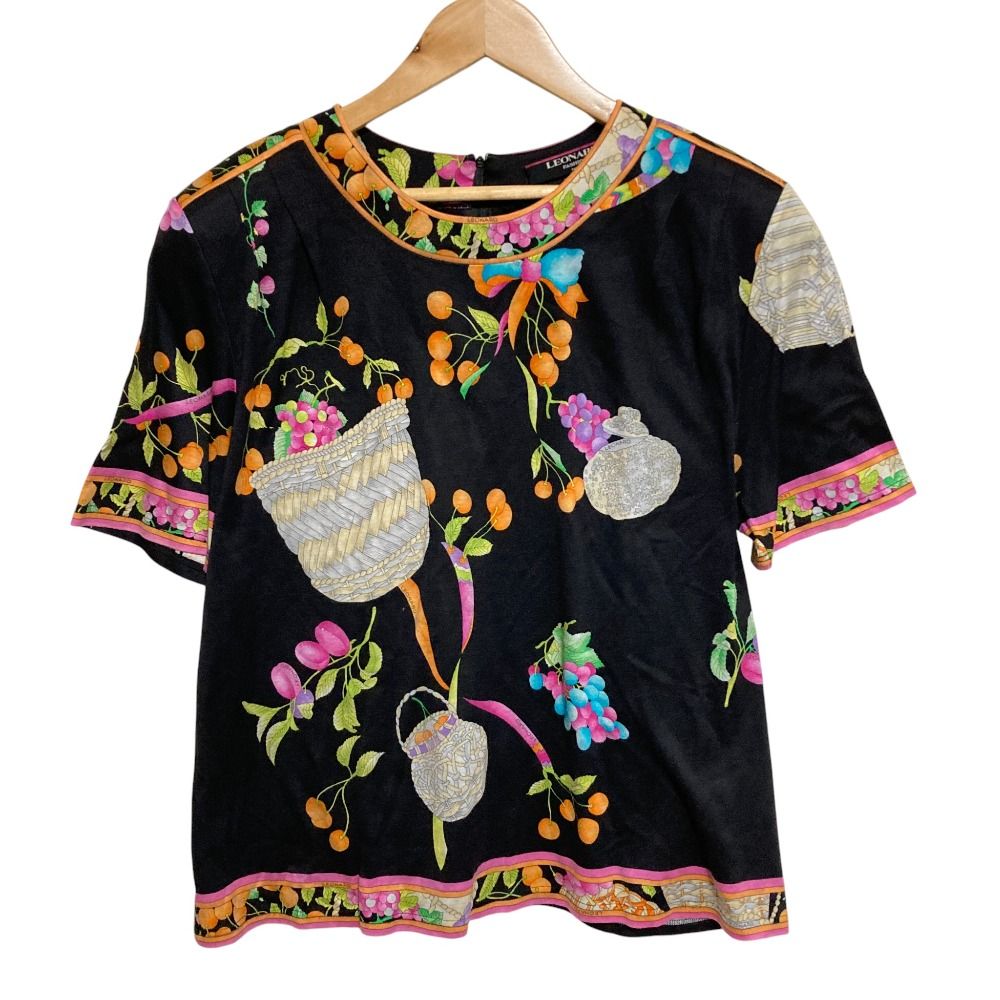 良品 LEONARD レオナール フラワープリント ショートスリーブ