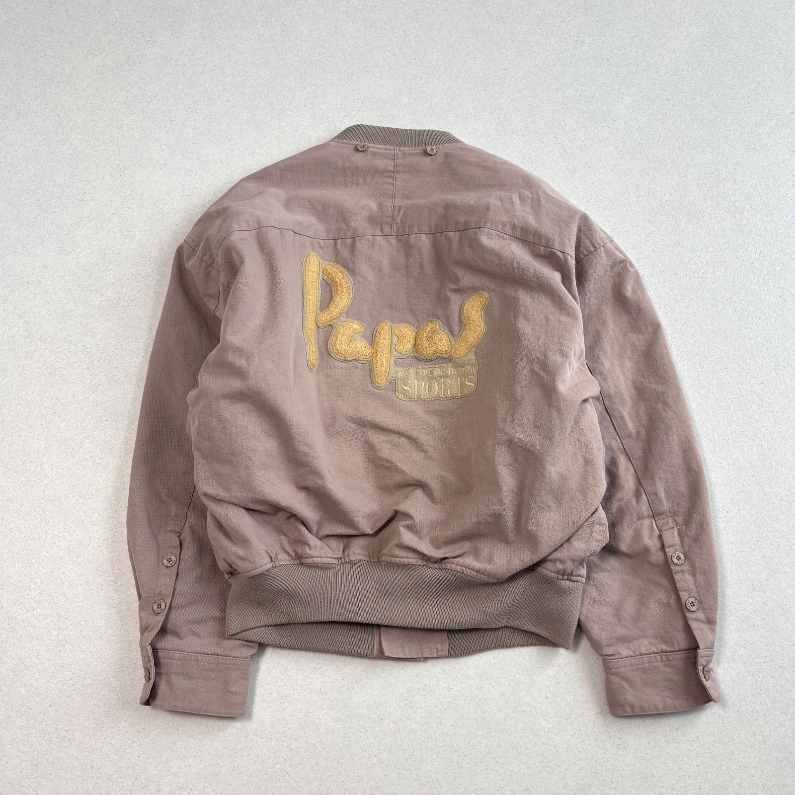 Papas パパス フライトジャケット ブルゾン スタジャン フーディー