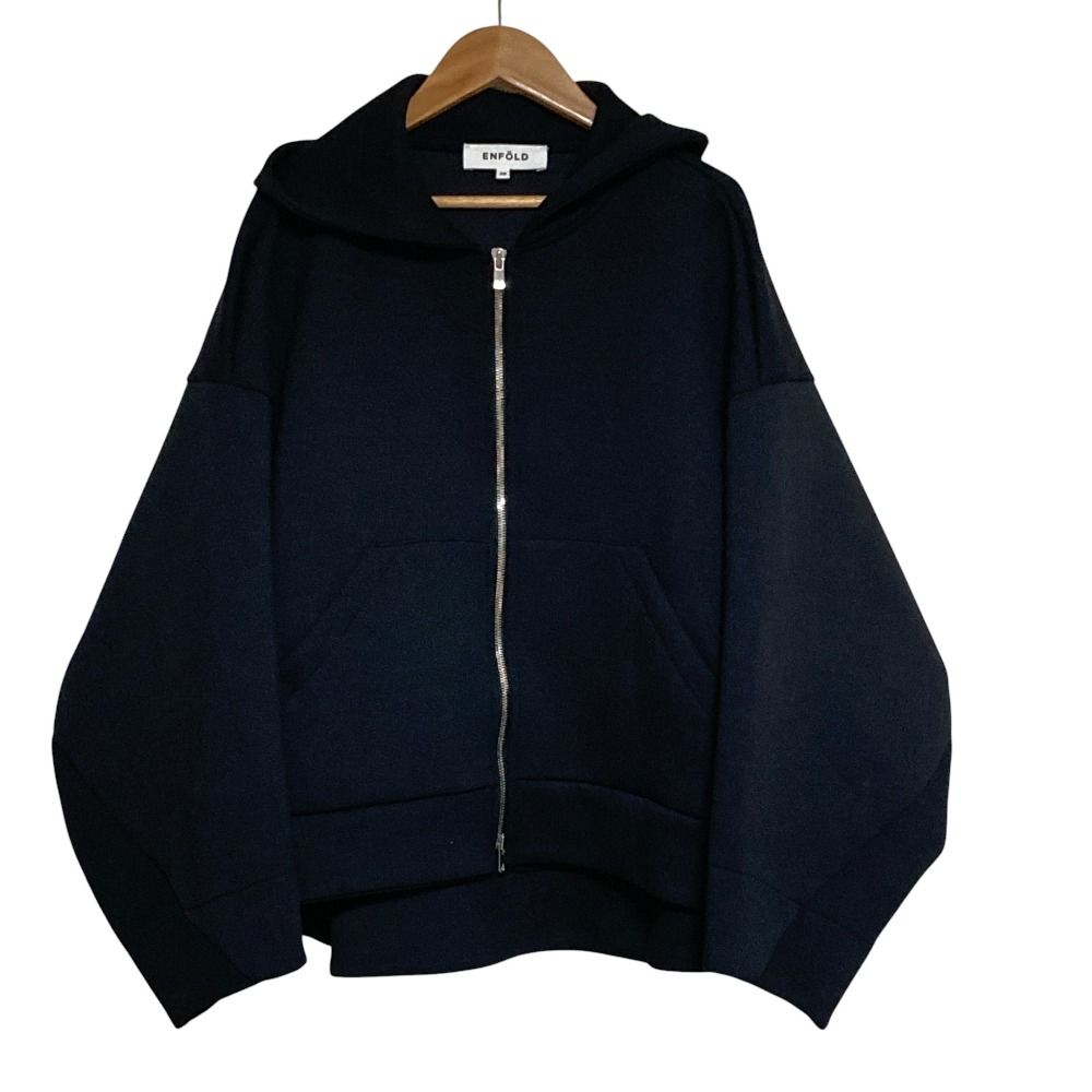 ★美品★ENFOLD エンフォルド SOLID HOODIE ジップパーカー ENFOLD エンフォルド Solid Hoodie パーカー グレー ENFOLD