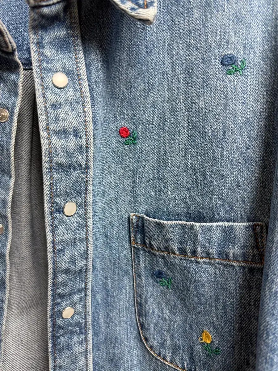 マルニ 刺繍 ウール デニムシャツ サイズ 50