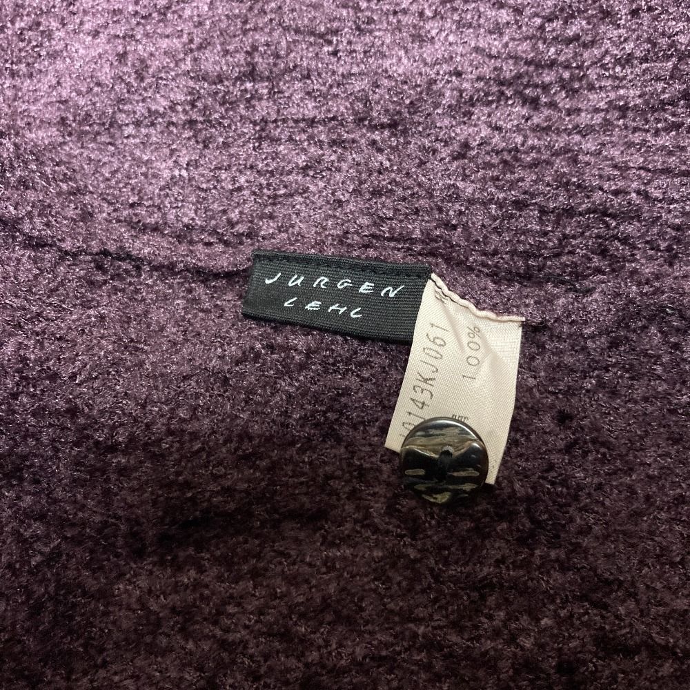 良品 Jurgen Lehl ヨーガンレール シルクニットカーディガン サイズM