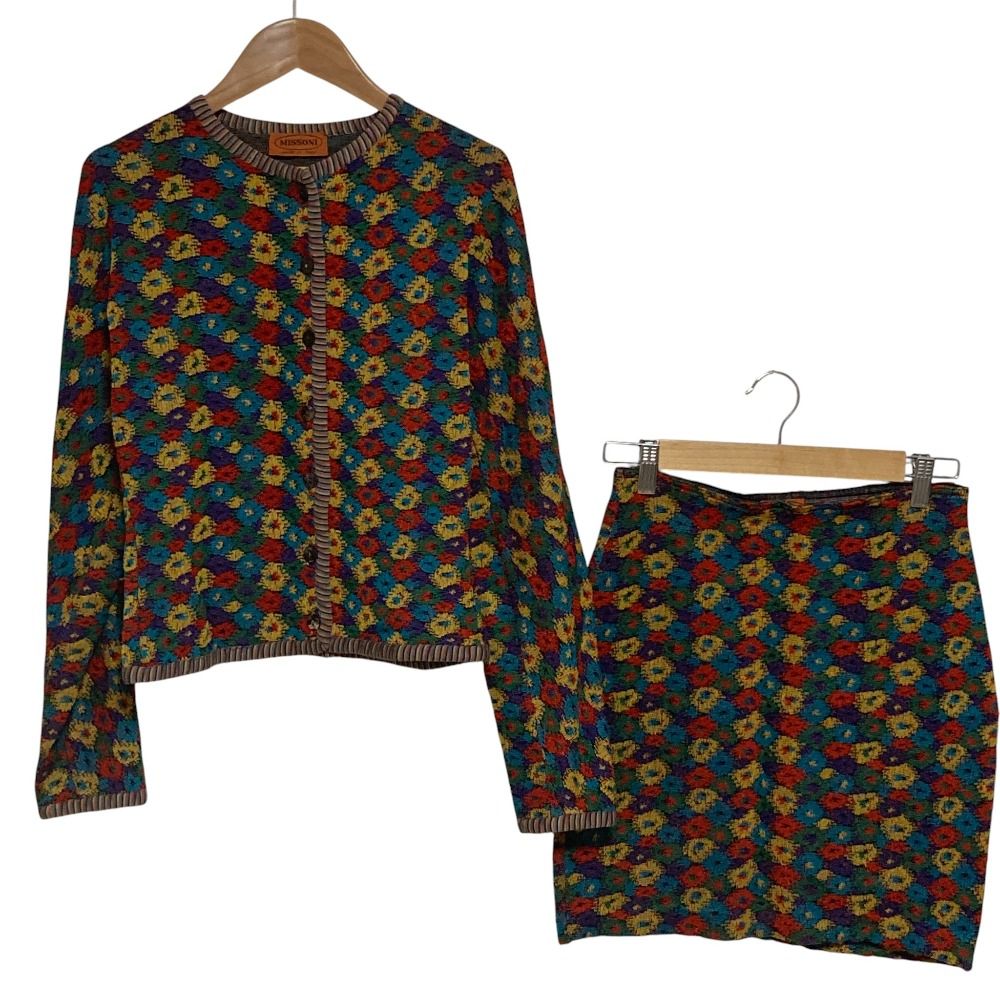 良品 MISSONI ミッソーニ ニット カーディガン スカート セットアップ