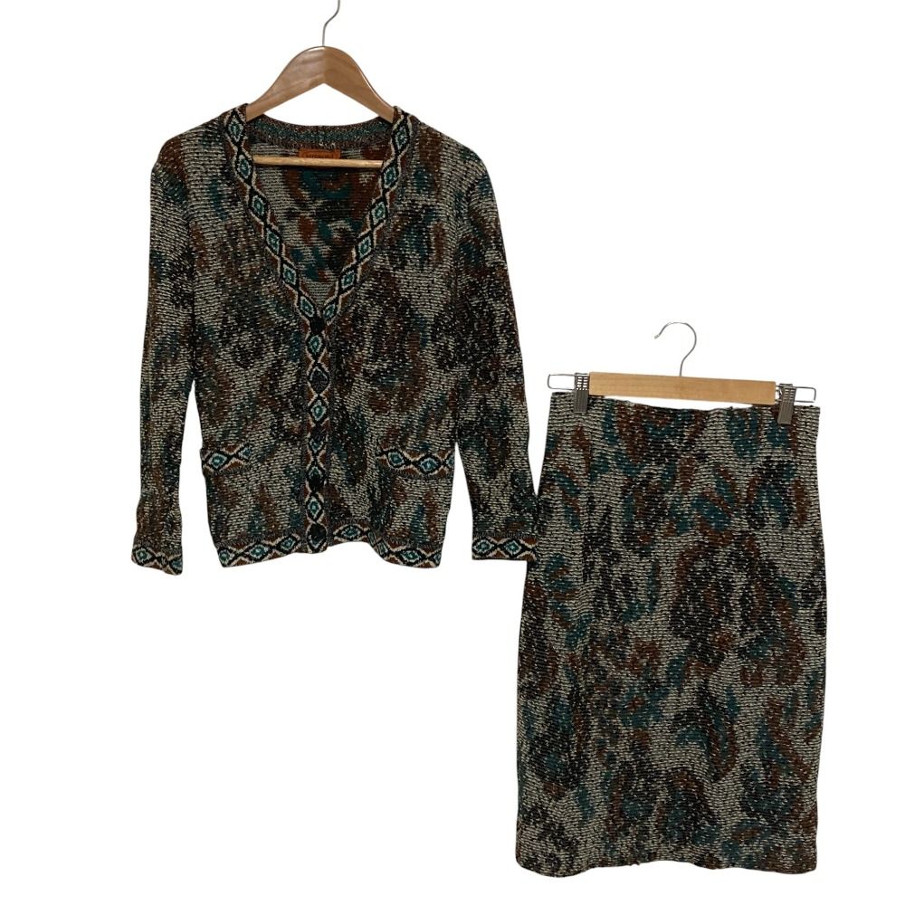 良品 MISSONI ミッソーニ ニット カーディガン スカート セットアップ
