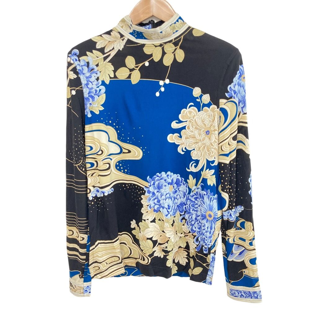 未使用 LEONARD PARIS レオナールパリ シルク ロングスリーブ ブラウス