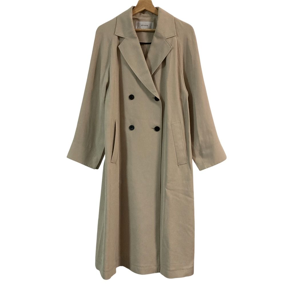 良品 ADORE アドーア ロングトレンチコート サイズ36 ベージュ