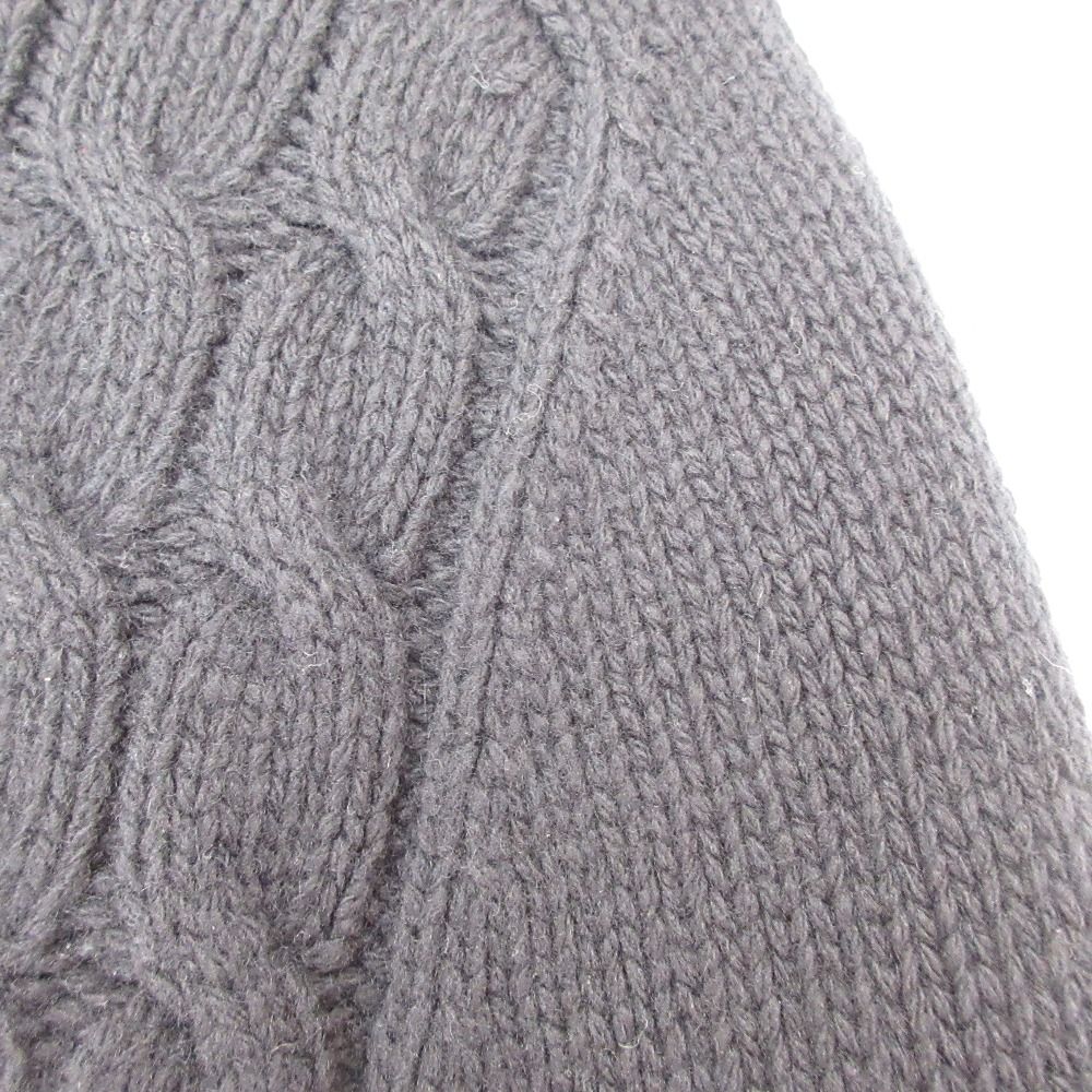 美品 Drawer ドゥロワー カシミヤブレンド ケーブルニット ポンチョ