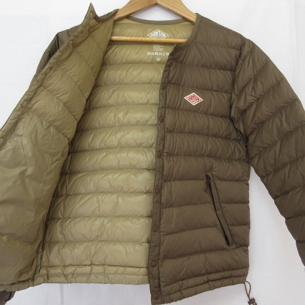 良品 DANTON ダントン クルーネック インナーダウンジャケット JD-8748