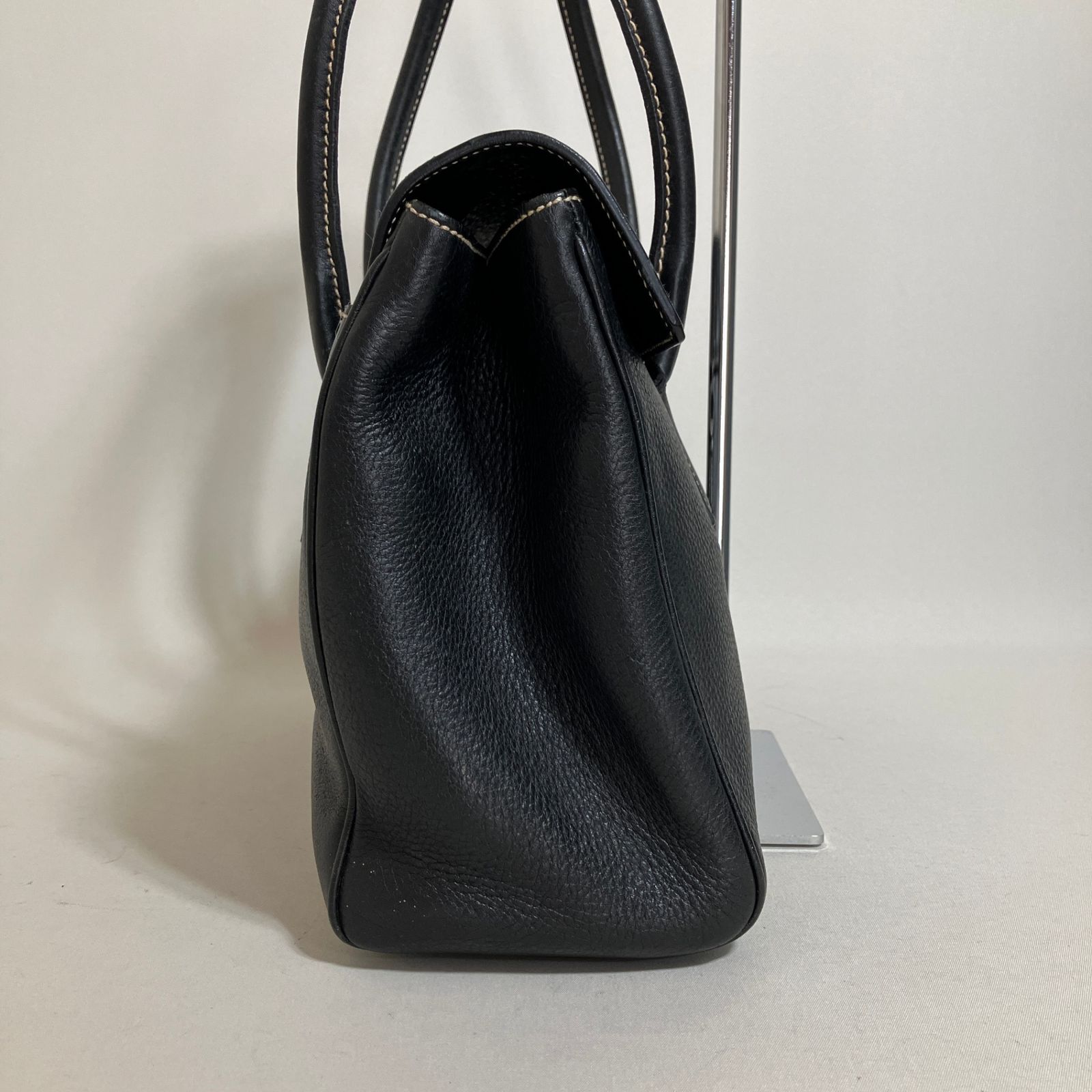 未使用級◎サルヴァトーレフェラガモ　ハンドバッグ　ガンチーニ　サフィアーノ　黒 未使用級◎サルヴァトーレフェラガモ ハンドバッグ ガンチーニ