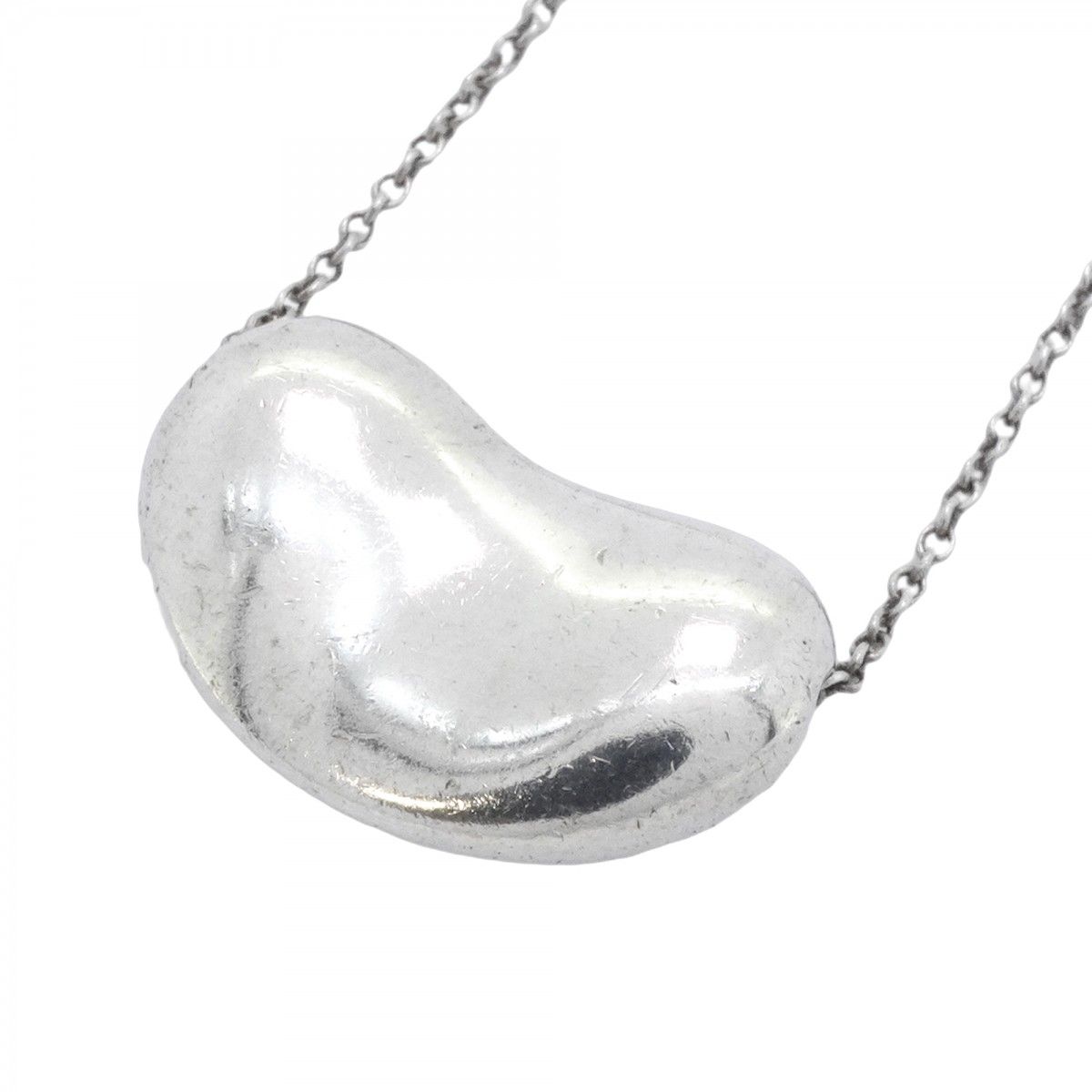 6jab0008】ティファニー ネックレス ビーン シルバー925【中古