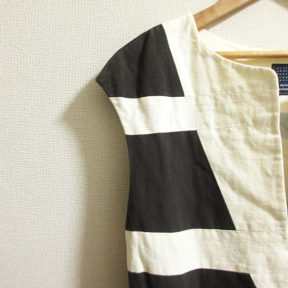 良品 mina perhonen ミナペルホネン land コットンリネン ノースリーブ