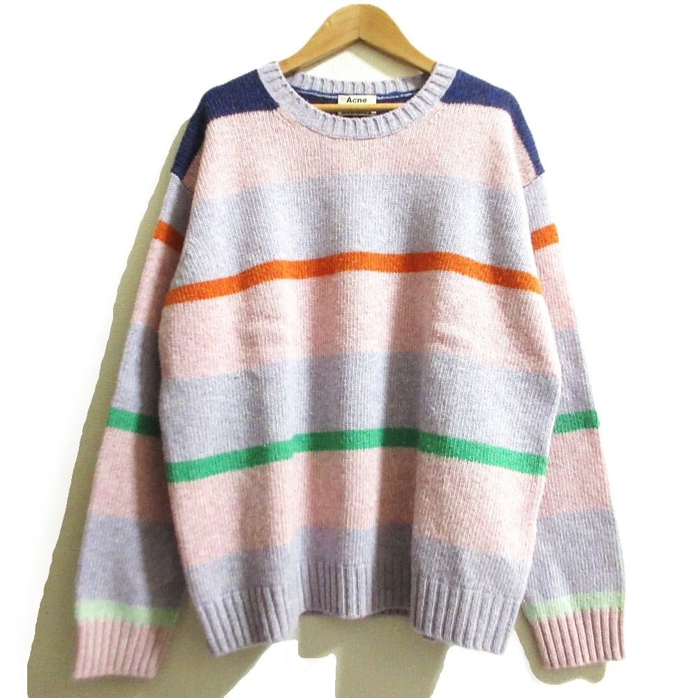 Acne Studios アクネストゥディオズ ニット・セーター レディース 【古着】【中古】 良品 Acne Studios アクネストゥディオズ ボーダー オーバーサイズ