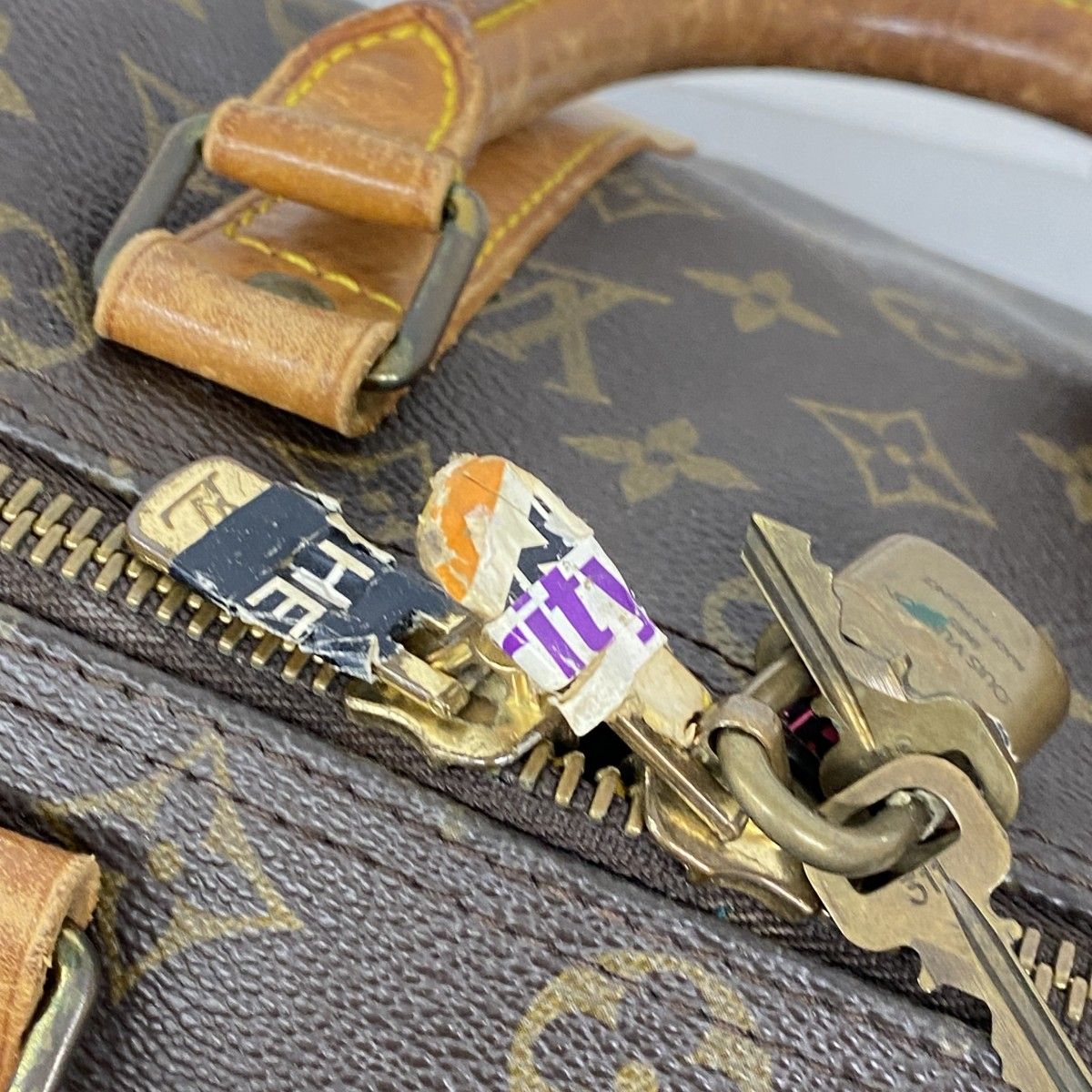 6ab1390-k】ルイヴィトン ボストンバッグ モノグラム キーポルバンド