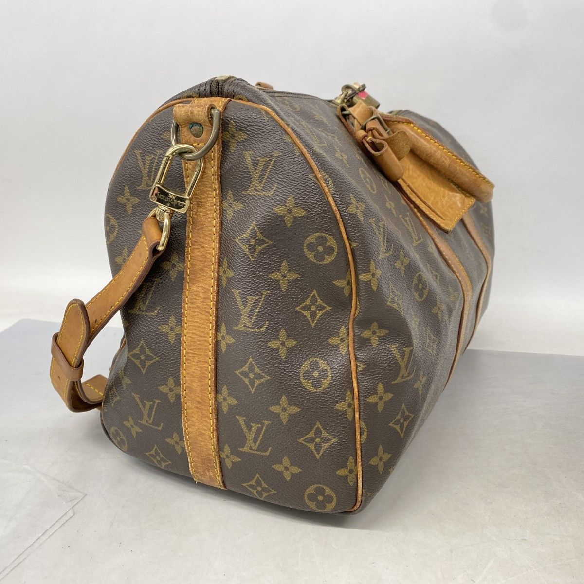 6ab1390-k】ルイヴィトン ボストンバッグ モノグラム キーポルバンド