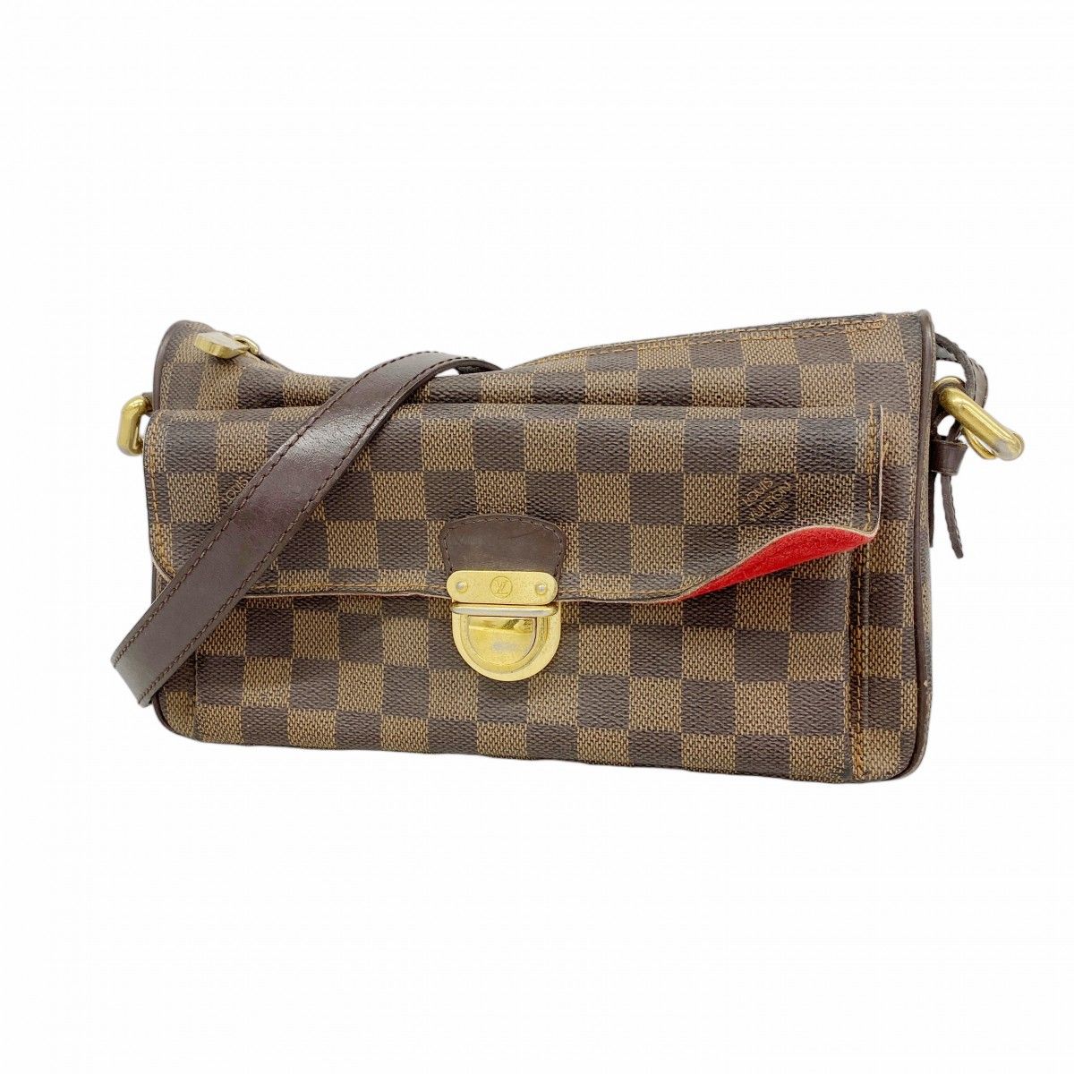 6 ab 1115 ルイヴィトン ショルダーバッグ ダミエ ラヴェッロGM N 60006 エベヌ レディース