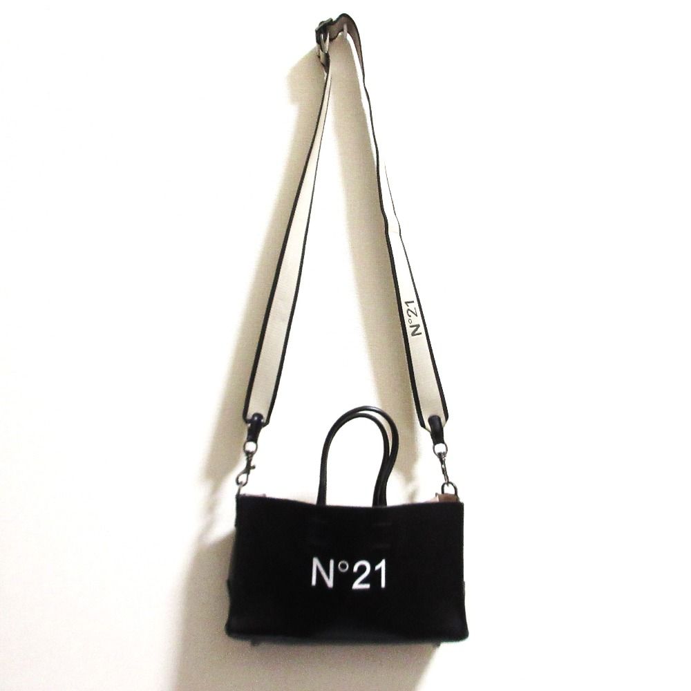N°21 2WAY トートバッグ ショルダーバッグ ブラック 良品 N°21 ヌメロ 