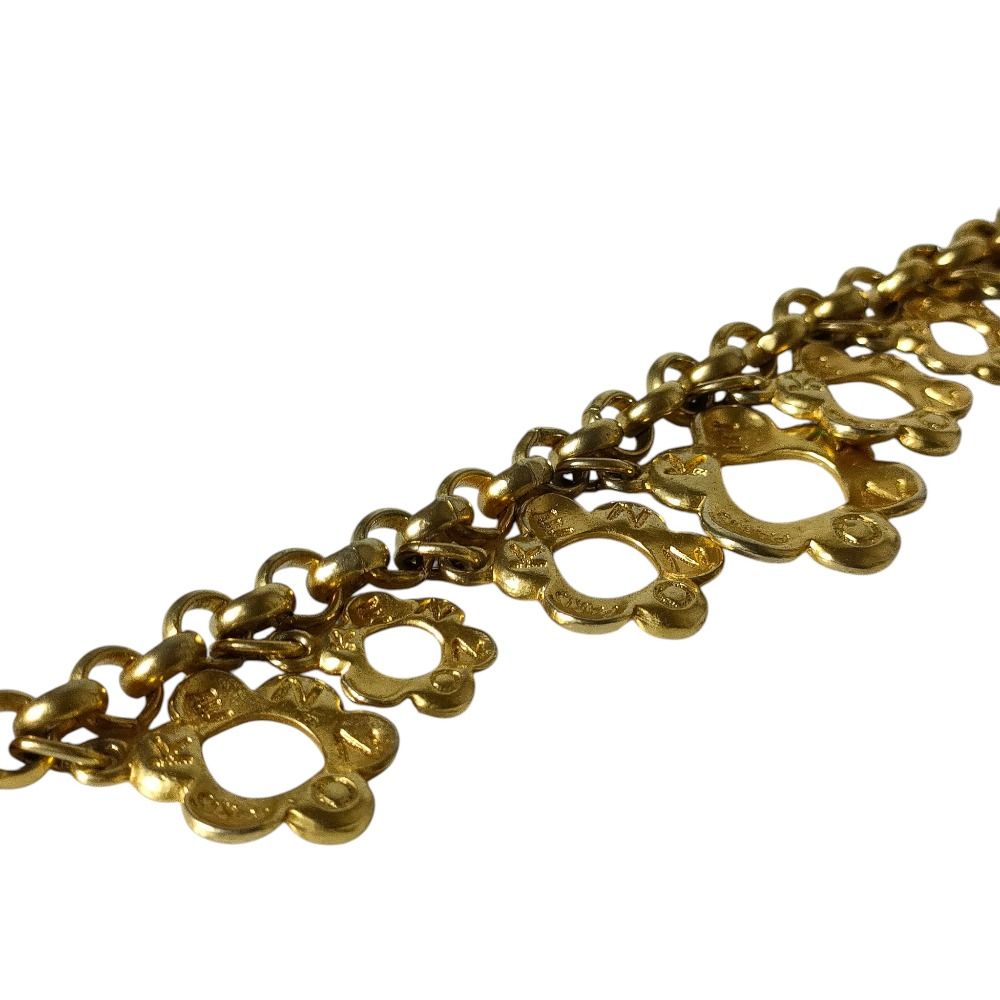 美品 KENZO ケンゾー ヴィンテージ フラワーモチーフ メタル