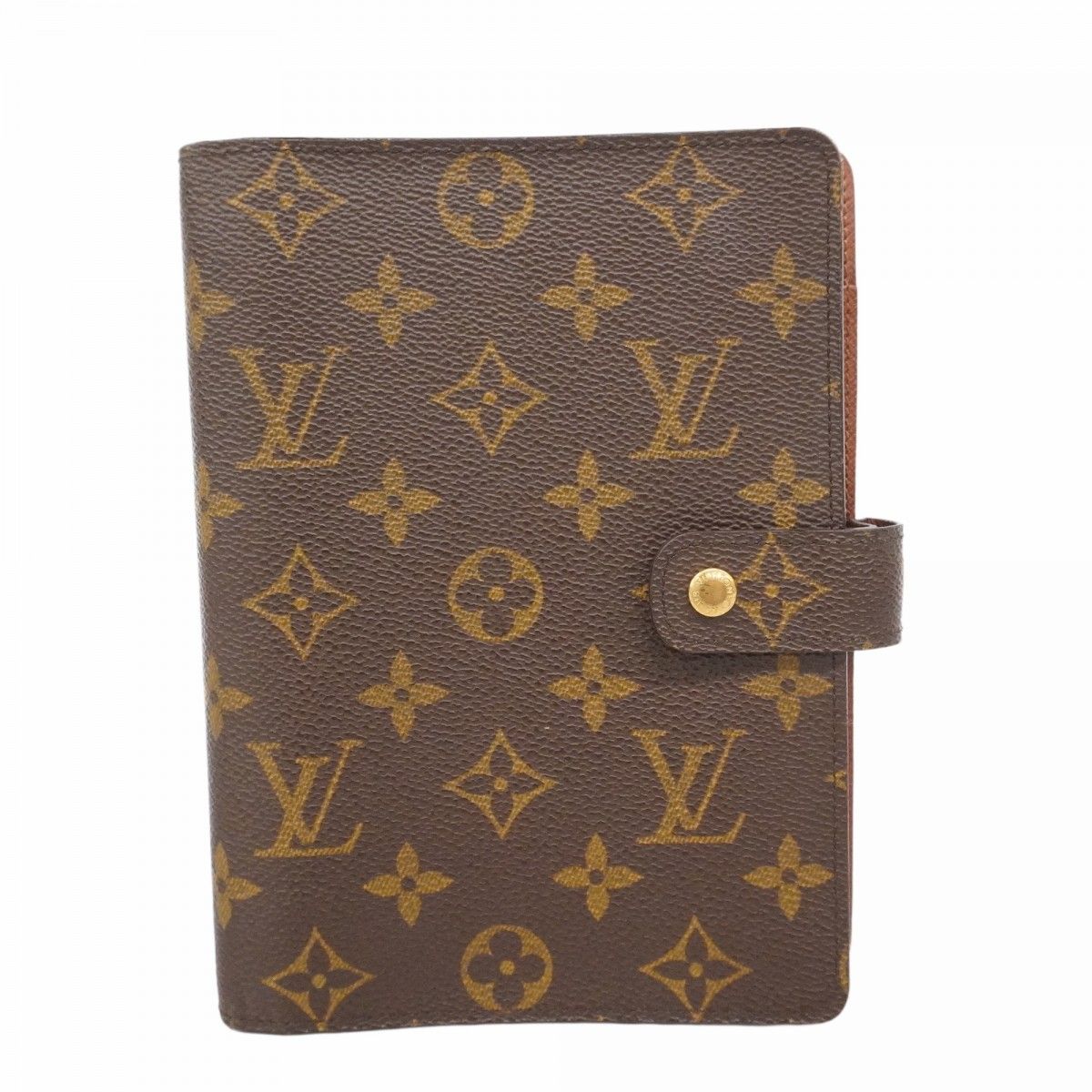 6 ab 1414 k ルイヴィトン 手帳カバー モノグラム アジェンダMM R 20105 ブラウン メンズ レディース ユニセックス