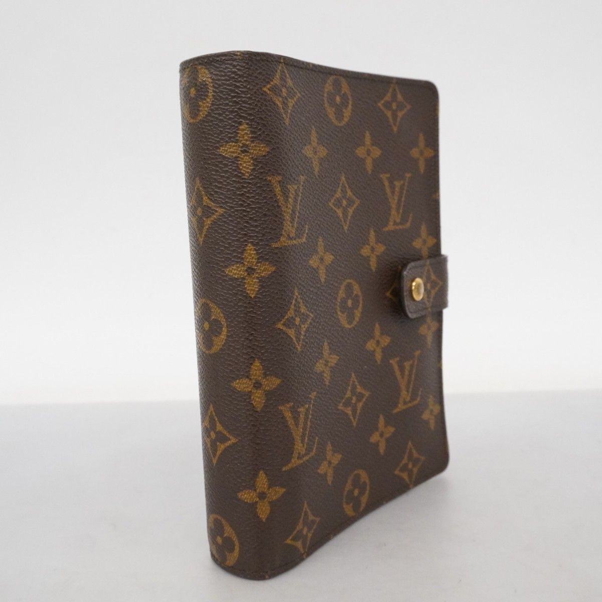 6 ab 1414 k ルイヴィトン 手帳カバー モノグラム アジェンダMM R 20105 ブラウン メンズ レディース ユニセックス