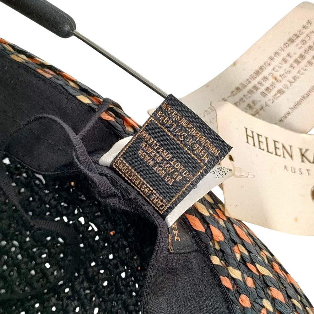 未使用 HELEN KAMINSKI ヘレンカミンスキー MAPUTO 中折れ ラフィア