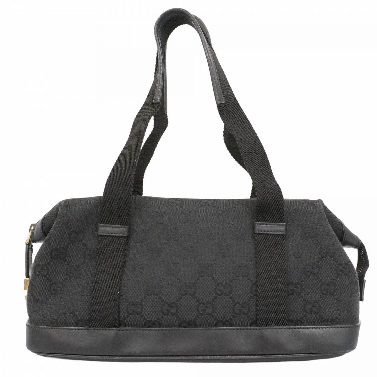 6 ab 1153 グッチ ハンドバッグ GGキャンバス 92734 キャンバス ブラック ゴールド金具 レディース