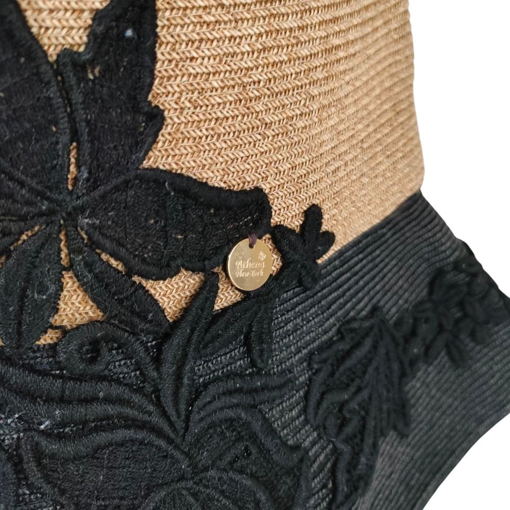 美品 Athena New York アシーナニューヨーク バイカラー フラワー