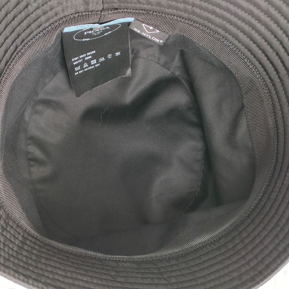 良品 PRADA プラダ 2022年製 トライアングルロゴ リナイロン バケット