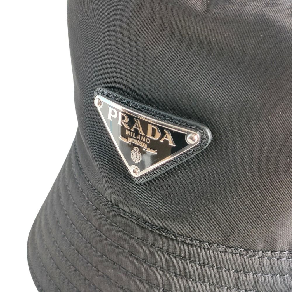 良品 PRADA プラダ 2022年製 トライアングルロゴ リナイロン バケット