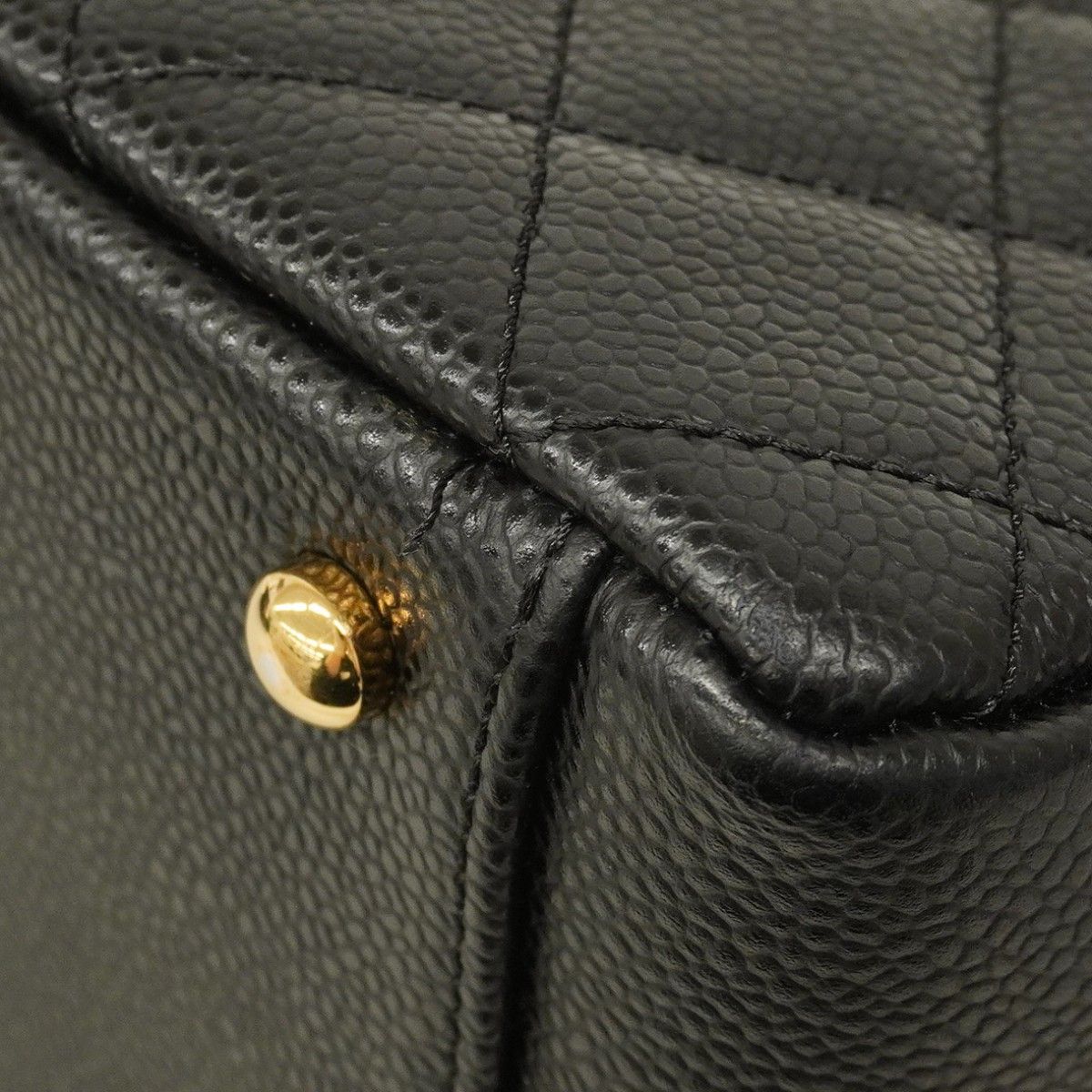  6 ab 1189 シャネル ショルダーバッグ マトラッセ キャビアスキン ブラック ゴールド金具 レディース ショルダーバッグ ショルダーバッグ