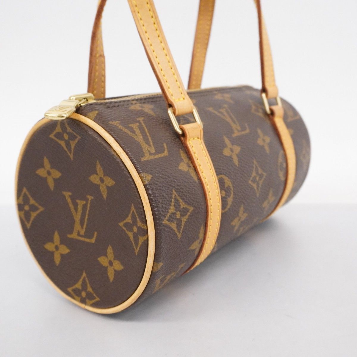 6 ab 1260 ルイヴィトン ハンドバッグ モノグラム パピヨン19 M 51389 ブラウン レディース