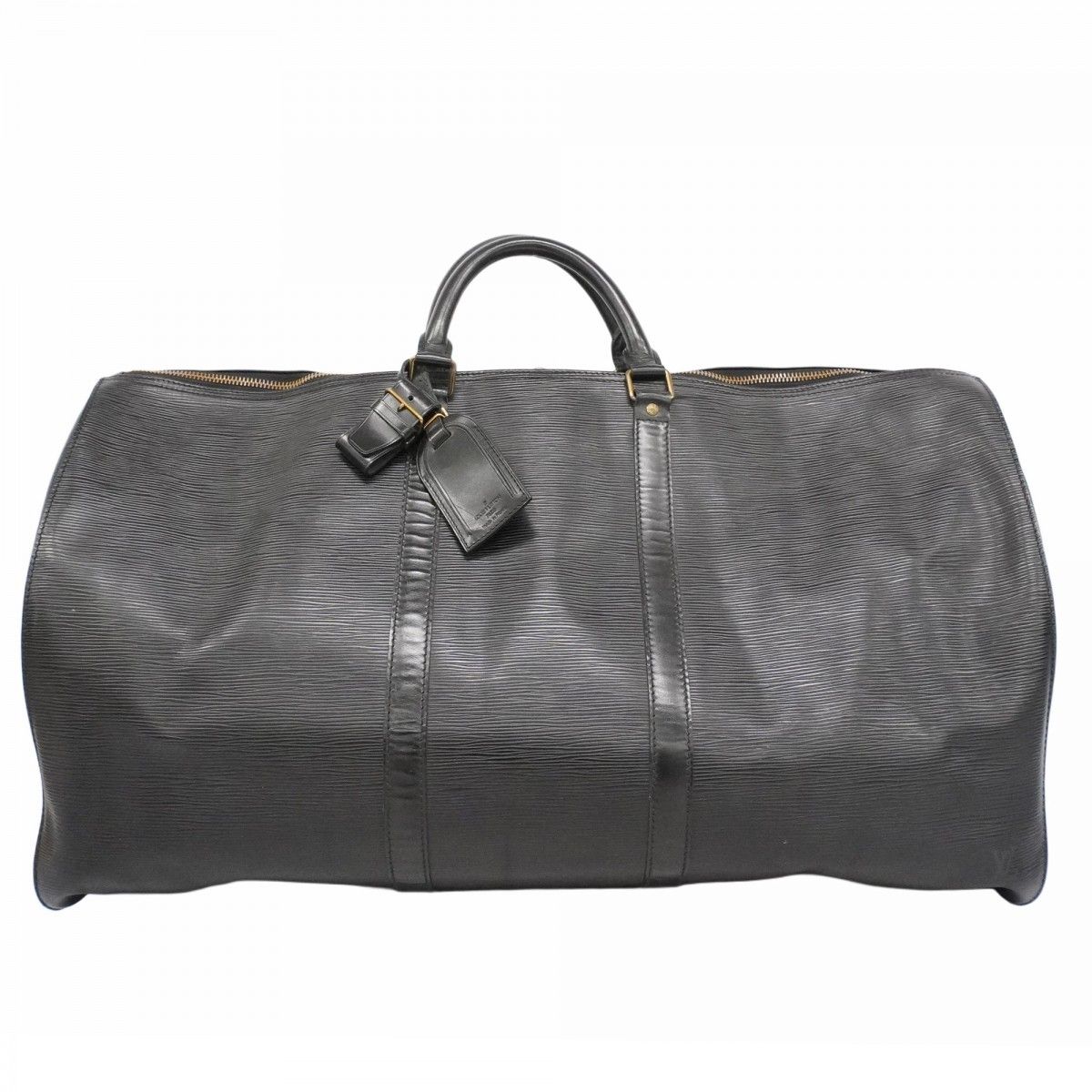 6 ab 1324-k ルイヴィトン ボストンバッグ エピ キーポル60 M 42942 ノワール メンズ レディース ユニセックス