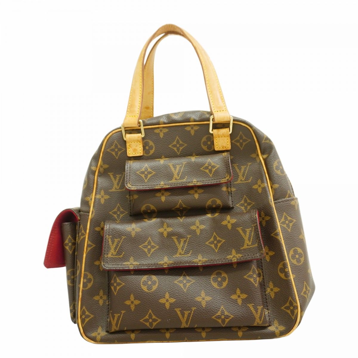 6 ab 1334-k ルイヴィトン ハンドバッグ モノグラム エクサントリシテ M 51161 ブラウン レディース