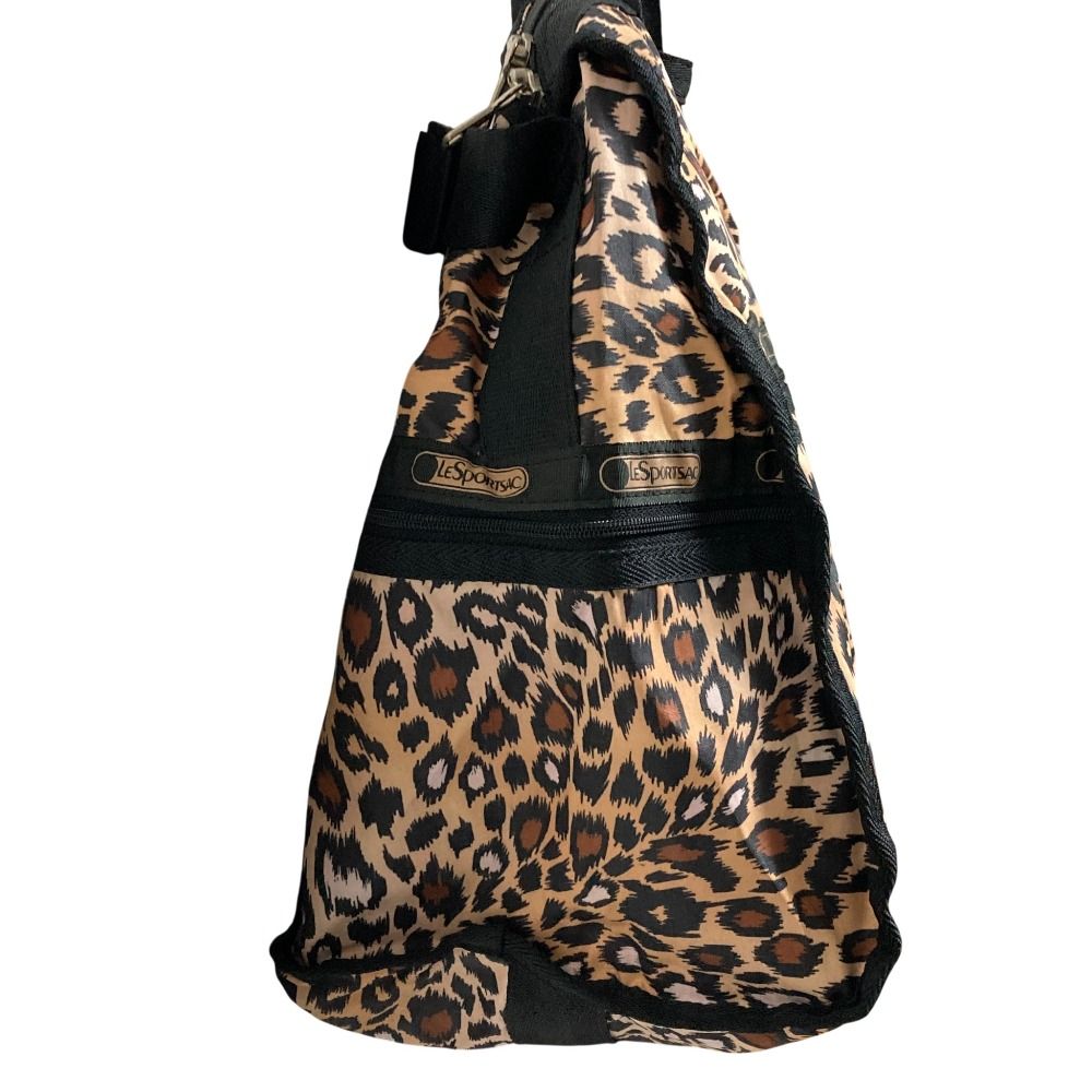 美品 LeSportsac レスポートサック レオパード柄 ウィークエンダーLG